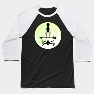 Alien Moon Weathervane Baseball T-Shirt